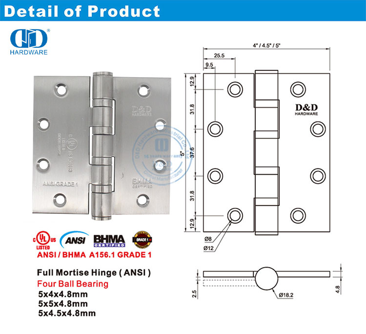 сверхмощные петли безопасности для дверей правительственных учреждений, 