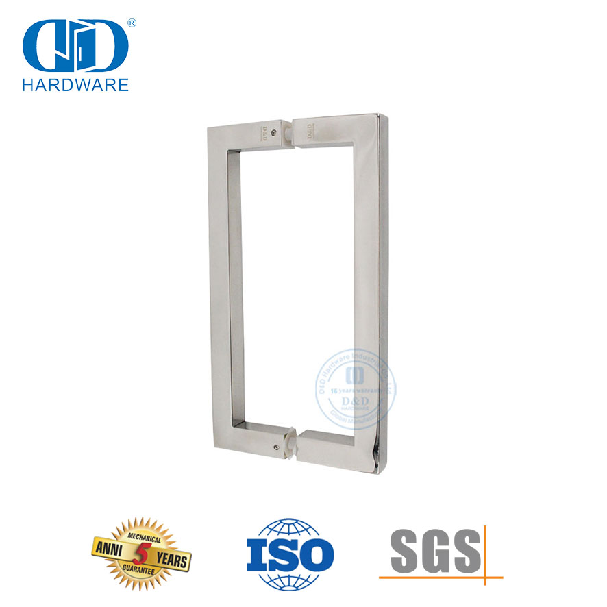 Новый дизайн SUS316 D Квадратная ручка для стеклянной двери-DDPH015-E-PSS