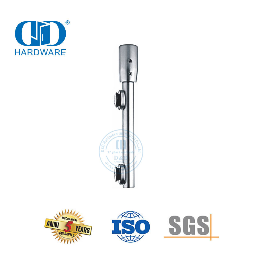 Фурнитура для стеклянных дверей из нержавеющей стали Поворотный столб с одноточечным креплением для стекла-DDGP003