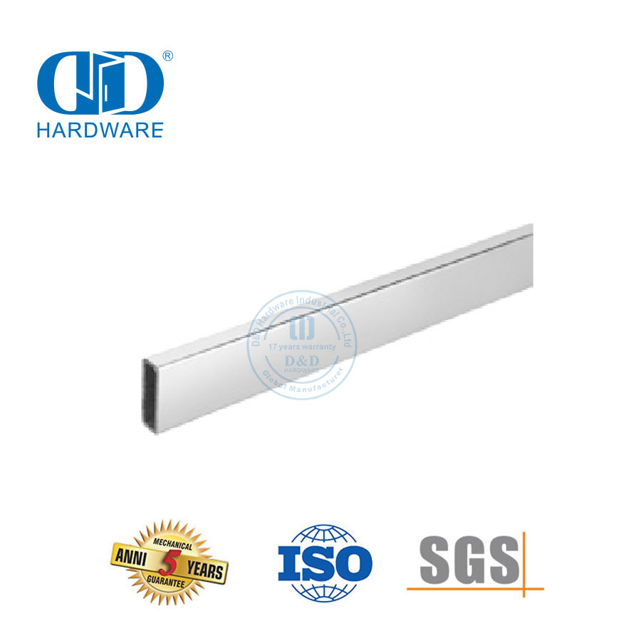 Стеклянная фурнитура из нержавеющей стали, мебельная фурнитура, раздвижная дверь для ванной комнаты, квадратная трубка-DDSL001-9