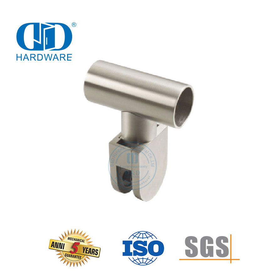 Угловой соединитель для стеклянной стены из нержавеющей стали. Стеклянный верхний зажим. Угловой зажим для трубки. Стеклянный соединитель-DDWC003.