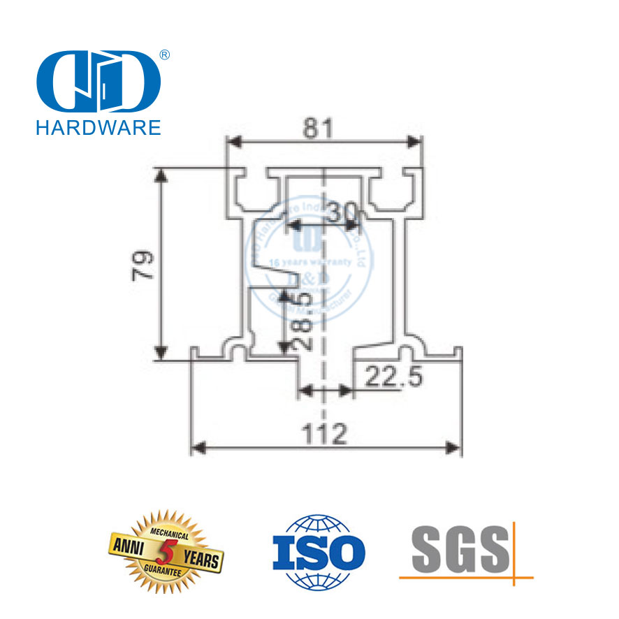 OEM профиль из нержавеющей стали, направляющая, стеклянные аксессуары, подвесной ролик для раздвижной двери для ванной комнаты, туалета-DDGS149