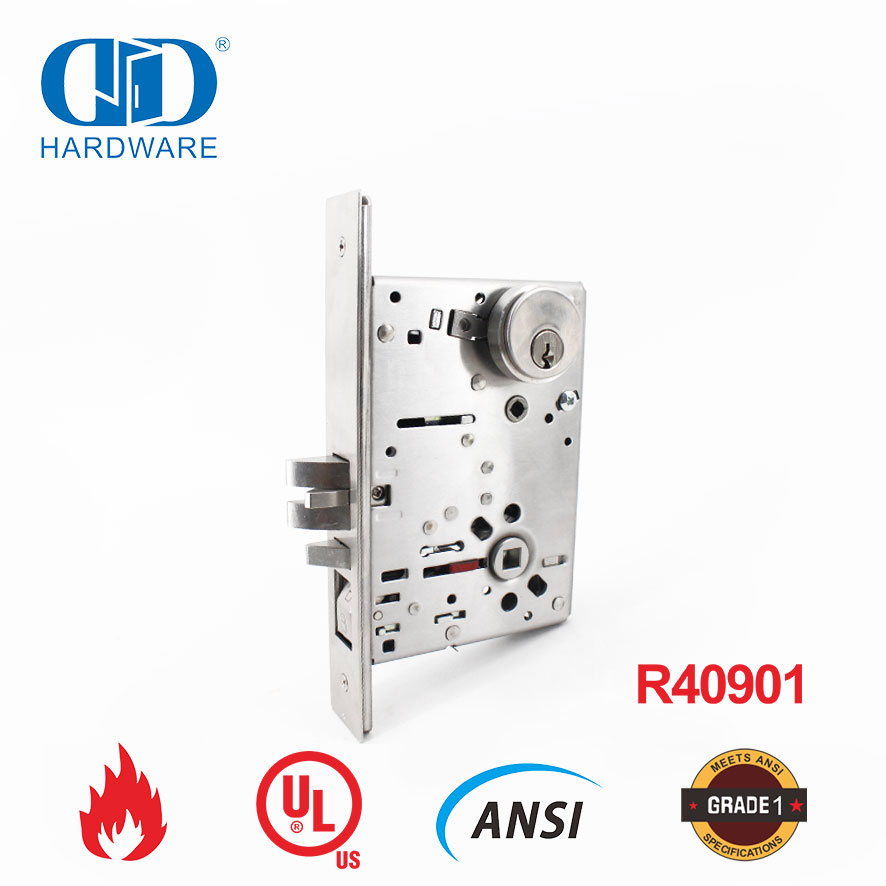 Американский врезной замок с противопожарным сертификатом UL для входной межкомнатной двери-DDAL04