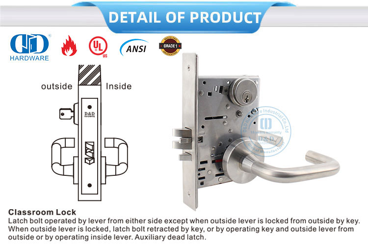 Дверной замок в классе 
